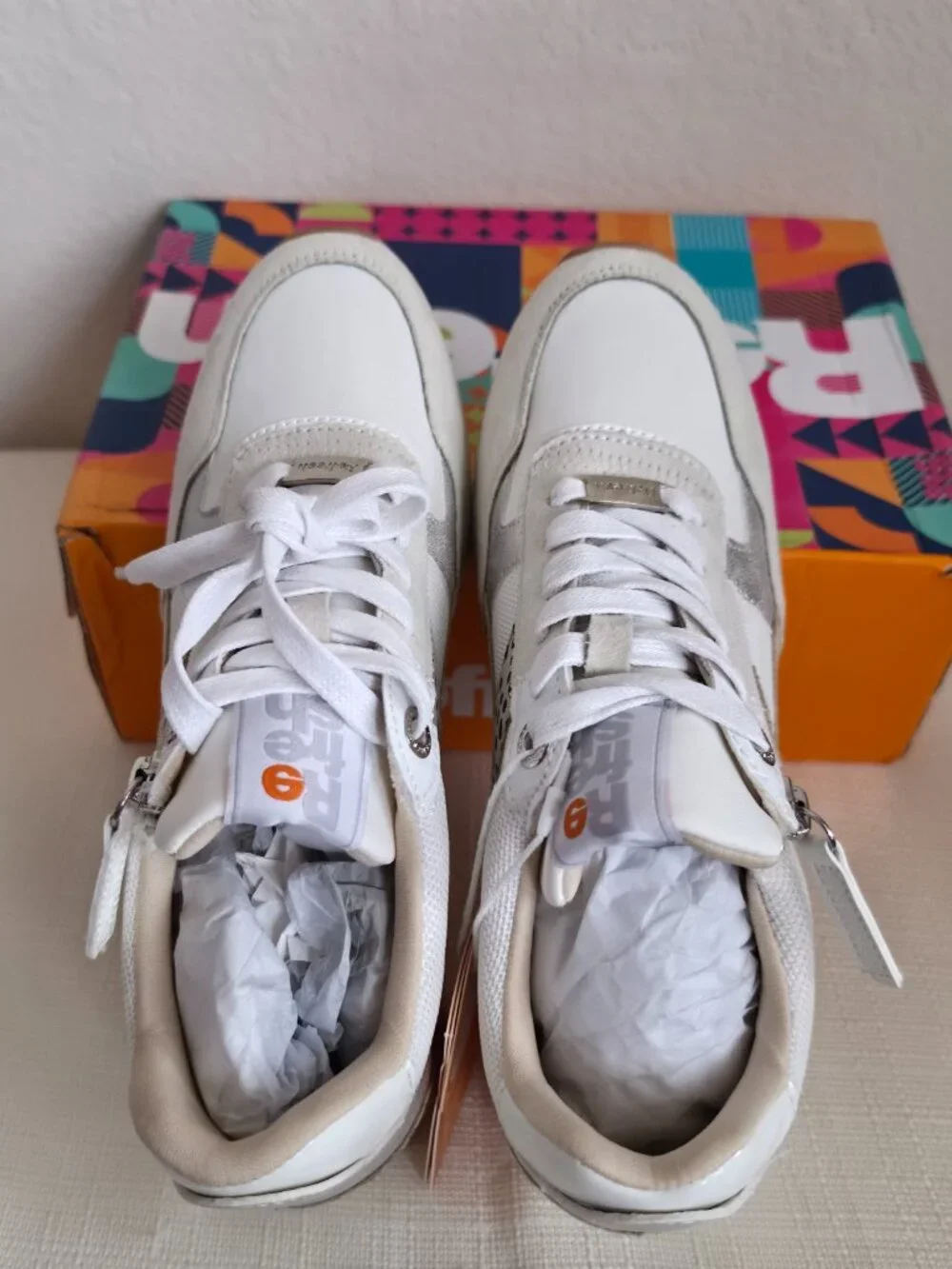 Refresh Women's Sneakers 171502 White Beige Animal Print NWT NIB US 8